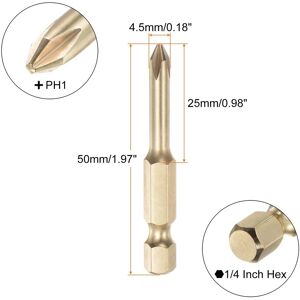 Unique PH1 Phillips Head Screwdriver Drill Bit Hex Shank Magnetic Cross Head 0.18 Unique PH1 Phillips Head Screwdriver Drill Bit Hex Shank Magnetic Cross Head 0.18