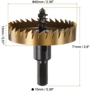 Unique M35 HSS High Speed Steel Hole Saw Drill Bit for Stainless Steel Alloy 60mm Unique M35 HSS High Speed Steel Hole Saw Drill Bit for Stainless Steel Alloy 60mm