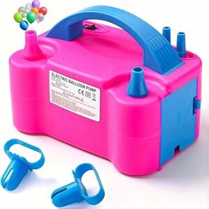 Denislawn Electric Balloon Pump Air Inflator Automatic Double Nozzle Balloon Blower Red Denislawn Electric Balloon Pump Air Inflator Automatic Double Nozzle Balloon Blower Red