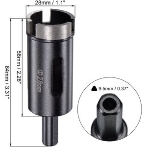 Unique Diamond Core Drill Bits Dry or Wet for Concrete Brick Block Masonry Drilling Tool - Black 1.1 Unique Diamond Core Drill Bits Dry or Wet for Concrete Brick Block Masonry Drilling Tool - Black 1.1