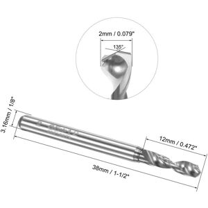 Unique Tungsten Carbide Spiral Flute Micro PCB Drill Bits Drilling Tool 2mm Unique Tungsten Carbide Spiral Flute Micro PCB Drill Bits Drilling Tool 2mm