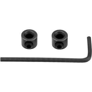 Unique Drill Stop Collar 4mm I.D. Hex Wrench Carbon Steel Bits Holder 3 in 1 Set - Black Black Unique Drill Stop Collar 4mm I.D. Hex Wrench Carbon Steel Bits Holder 3 in 1 Set - Black Black