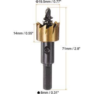 Unique M35 HSS High Speed Steel Hole Saw Drill Bit for Stainless Steel Alloy 19.5mm Unique M35 HSS High Speed Steel Hole Saw Drill Bit for Stainless Steel Alloy 19.5mm