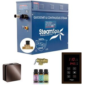 SteamSpa Oasis Series 7500-Watts Steam Generator with Continuous Steam Plus Easy Touch Pad and Auto Drain Oil Rubbed Bronze 16.0 In. W X 14.5 In. H X 6.5 In. D SteamSpa Oasis Series 7500-Watts Steam Generator with Continuous Steam Plus Easy Touch Pad and Auto Drain Oil Rubbed Bronze 16.0 In. W X 14.5 In. H X 6.5 In. D