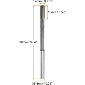 Unique 5.4mm H7 Tungsten Carbide Tip Straight Flutes Lathe Machine Chucking Reamer Gray 5.4mm Unique 5.4mm H7 Tungsten Carbide Tip Straight Flutes Lathe Machine Chucking Reamer Gray 5.4mm