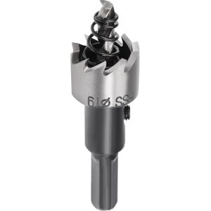 Unique 19mm HSS Drill Bit Hole Saw Cutter for Metal Alloy Wood - Black, Silver Tone Black, Silver Tone 19mm Unique 19mm HSS Drill Bit Hole Saw Cutter for Metal Alloy Wood - Black, Silver Tone Black, Silver Tone 19mm