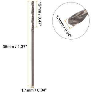 Unique 12pcs Cobalt Drill Bits M35 Twist Drill Bit Straight Jobber Drill Bits 1.1mmx35mm Unique 12pcs Cobalt Drill Bits M35 Twist Drill Bit Straight Jobber Drill Bits 1.1mmx35mm