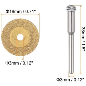 Unique 10pcs Diamond Cutting Wheel 18mm Titanium Coating Cut Off Cutting Wheels - Gold Gold Unique 10pcs Diamond Cutting Wheel 18mm Titanium Coating Cut Off Cutting Wheels - Gold Gold