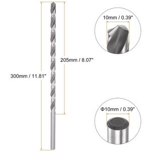 Unique 6542 High-speed Steel Twist Drill Bit 300mm Length Black Oxide 10mmx300mm Unique 6542 High-speed Steel Twist Drill Bit 300mm Length Black Oxide 10mmx300mm