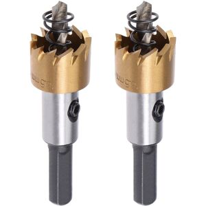 Unique 2Pcs 18.5mm HSS Drill Bit Hole Saw Stainless High Speed Steel Metal Alloy - Gold Tone,Silver Tone - 18.5mm,2 Pcs Gold Tone,Silver Tone 18.5mm,2 Pcs Unique 2Pcs 18.5mm HSS Drill Bit Hole Saw Stainless High Speed Steel Metal Alloy - Gold Tone,Silver Tone - 18.5mm,2 Pcs Gold Tone,Silver Tone 18.5mm,2 Pcs