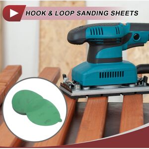 Unique 50 Pcs Car Wood Sanding Discs Smoothing Hook Loop Sanding Sheets 5 Inch Green Aluminum Oxide 400 Grit Unique 50 Pcs Car Wood Sanding Discs Smoothing Hook Loop Sanding Sheets 5 Inch Green Aluminum Oxide 400 Grit