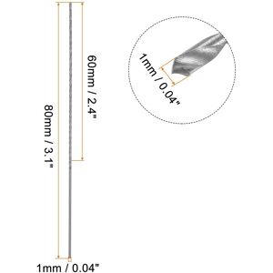 Unique 20pcs Extra Long Drill Bits, HSS High Speed Steel Drill Bit 1.0mmx100mm Unique 20pcs Extra Long Drill Bits, HSS High Speed Steel Drill Bit 1.0mmx100mm