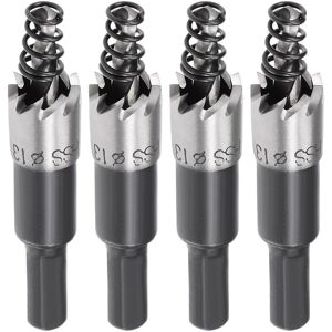 Unique 4 Pcs 13mm HSS Drill Bit Hole Saw Cutter for Metal Alloy Wood - 13mm,4Pcs 13mm,4Pcs Unique 4 Pcs 13mm HSS Drill Bit Hole Saw Cutter for Metal Alloy Wood - 13mm,4Pcs 13mm,4Pcs