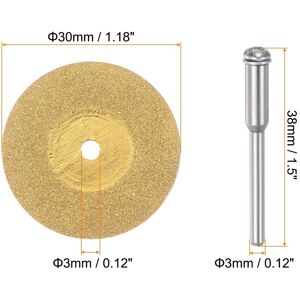 Unique 10pcs Diamond Cutting Wheel 30mm Titanium Coating Cut Off Cutting Wheels - Gold Gold Unique 10pcs Diamond Cutting Wheel 30mm Titanium Coating Cut Off Cutting Wheels - Gold Gold
