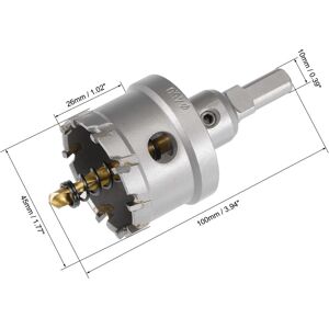 Unique 60mm Carbide Hole Cutter Hole Saws for Stainless Steel w Center Drill 45mm Unique 60mm Carbide Hole Cutter Hole Saws for Stainless Steel w Center Drill 45mm