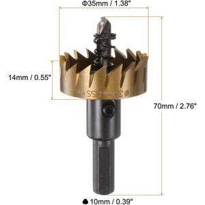 Unique M35 HSS High Speed Steel Hole Saw Drill Bit for Stainless Steel Alloy 35mm Unique M35 HSS High Speed Steel Hole Saw Drill Bit for Stainless Steel Alloy 35mm