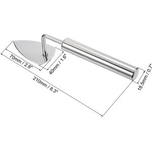 Unique 8 Inch Succulent Planting Tool Gardening Hand Trowel Soil Press Shovel - Silver Tone Silver Tone Unique 8 Inch Succulent Planting Tool Gardening Hand Trowel Soil Press Shovel - Silver Tone Silver Tone