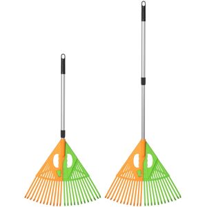 Gardenised Extendable Long-Handle Leaf Grabber Rake Broom for Leaves Grass and Yard Debris for Routine Outdoor Maintenance Green 2.0 In. L X 21.0 In. W X 53.0 In. H Gardenised Extendable Long-Handle Leaf Grabber Rake Broom for Leaves Grass and Yard Debris for Routine Outdoor Maintenance Green 2.0 In. L X 21.0 In. W X 53.0 In. H