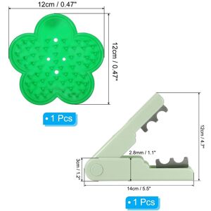 Unique 2pcs Rose Stem Leaf Thorn Stripper Remover Tool Stripping Kit Green/Green Unique 2pcs Rose Stem Leaf Thorn Stripper Remover Tool Stripping Kit Green/Green