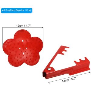 Unique 2pcs Rose Stem Leaf Thorn Stripper Remover Tool Leaf Stripping Tool Red Unique 2pcs Rose Stem Leaf Thorn Stripper Remover Tool Leaf Stripping Tool Red