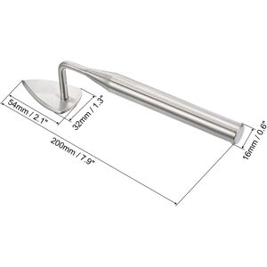 Unique 7.9 Inch Mini Garden Tool Soil Press Succulent Planting Tool Gardening Trowel - Silver Tone - 7.9 Silver Tone 7.9 Unique 7.9 Inch Mini Garden Tool Soil Press Succulent Planting Tool Gardening Trowel - Silver Tone - 7.9 Silver Tone 7.9