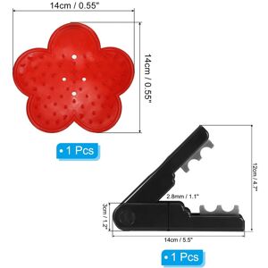 Unique 2pcs Rose Stem Leaf Thorn Stripper Remover Tool Stripping Kit Black/Red Unique 2pcs Rose Stem Leaf Thorn Stripper Remover Tool Stripping Kit Black/Red