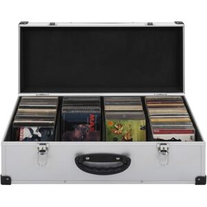 vidaXL CD Case Aluminum ABS Storage Organizer for 40/60/80 CDs Black/Silver Silver 22.2 vidaXL CD Case Aluminum ABS Storage Organizer for 40/60/80 CDs Black/Silver Silver 22.2