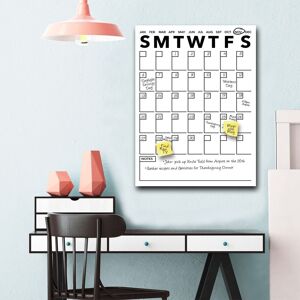 Ready2HangArt Modern Dry Erase Monthly Calendar on ArtPlexi White 16 In. H X 12 In. W Ready2HangArt Modern Dry Erase Monthly Calendar on ArtPlexi White 16 In. H X 12 In. W