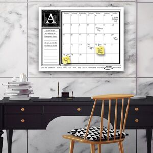 Ready2HangArt 'Monogram' Dry Erase Monthly Calendar on ArtPlexi (16 White,Black S - 16 in. H x 20 in. W Ready2HangArt 'Monogram' Dry Erase Monthly Calendar on ArtPlexi (16 White,Black S - 16 in. H x 20 in. W