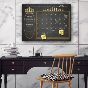 Ready2HangArt 'Regal' Dry Erase Monthly Calendar on ArtPlexi Gold,Black 12 In. H X 16 In. W Ready2HangArt 'Regal' Dry Erase Monthly Calendar on ArtPlexi Gold,Black 12 In. H X 16 In. W