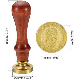 Unique Alphabet a Wax Seal Stamp, Initial Letter Sealing Wax Stamp Retro, Style 2 - Golden, Brown Letter O Unique Alphabet a Wax Seal Stamp, Initial Letter Sealing Wax Stamp Retro, Style 2 - Golden, Brown Letter O