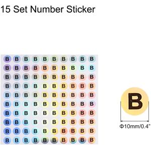 Unique Laser Capital Letter Stickers, Self-Adhesive Reflective Letter Stickers for Inventory, Storage, Organizing Alphabet B 3/8 Unique Laser Capital Letter Stickers, Self-Adhesive Reflective Letter Stickers for Inventory, Storage, Organizing Alphabet B 3/8