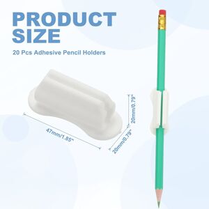 Unique Adhesive Pencil Holders for Desk, Universal Pencil Clip Silicone Pen Holder Office Desk Pen Organizer for Wall Clipboard - 47mm White 47mm Unique Adhesive Pencil Holders for Desk, Universal Pencil Clip Silicone Pen Holder Office Desk Pen Organizer for Wall Clipboard - 47mm White 47mm