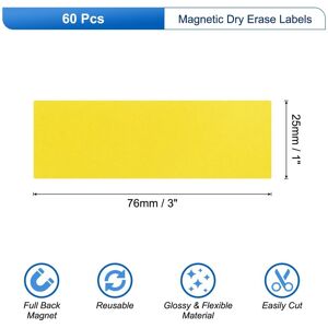 Unique Dry Erase Magnetic Labels Strips Writable Yellow Unique Dry Erase Magnetic Labels Strips Writable Yellow