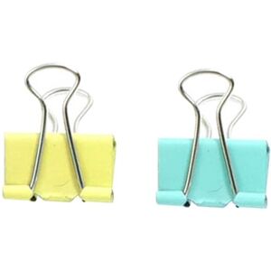 Unique Office 19mm Width Assorted Color Metal Binder Clips 40 Pcs - Assorted Color - 19mm Width Assorted Color 19mm Width Unique Office 19mm Width Assorted Color Metal Binder Clips 40 Pcs - Assorted Color - 19mm Width Assorted Color 19mm Width