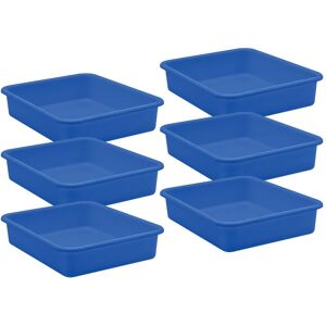 Teacher Created Resources Blue Large Plastic Letter Tray, Pack of 6 Blue 11.5 In. W X 3.0 In. H X 14.0 In. D Teacher Created Resources Blue Large Plastic Letter Tray, Pack of 6 Blue 11.5 In. W X 3.0 In. H X 14.0 In. D