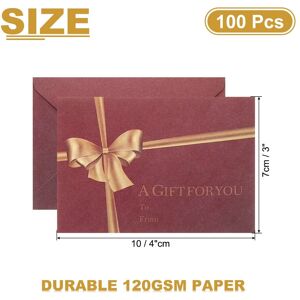 Unique Mini Envelopes, Card V Flap Small Business Card Envelopes with Ink Pen for Office Wedding Red 4x3 Unique Mini Envelopes, Card V Flap Small Business Card Envelopes with Ink Pen for Office Wedding Red 4x3