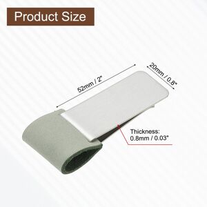 Unique Pen Loop for Notebook, Book Clip with Leather Pen Holder for Notebooks Journals Planner - 52x20mm Silver/Matte Grass Green 52x20mm Unique Pen Loop for Notebook, Book Clip with Leather Pen Holder for Notebooks Journals Planner - 52x20mm Silver/Matte Grass Green 52x20mm