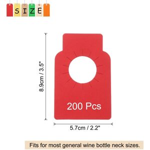 Unique Wine Bottle Tags, Bottle Neck Hanging Tags for Cellar Collection Storage Label, Hanging Labels for Name,Year,Tasting Notes Red 200Pcs Unique Wine Bottle Tags, Bottle Neck Hanging Tags for Cellar Collection Storage Label, Hanging Labels for Name,Year,Tasting Notes Red 200Pcs