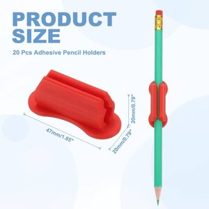 Unique Adhesive Pencil Holders for Desk, Universal Pencil Clip Silicone Pen Holder Office Desk Pen Organizer for Wall Clipboard - 47mm Red 47mm Unique Adhesive Pencil Holders for Desk, Universal Pencil Clip Silicone Pen Holder Office Desk Pen Organizer for Wall Clipboard - 47mm Red 47mm
