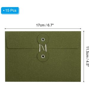 Unique Gift Card Envelopes with String Tie Closure, Christmas Card Holders Greeting Business Card Envelope - 17 x 11.5 cm Green 17 x 11.5 cm Unique Gift Card Envelopes with String Tie Closure, Christmas Card Holders Greeting Business Card Envelope - 17 x 11.5 cm Green 17 x 11.5 cm
