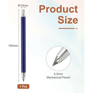 Unique 1pcs Mechanical Pencil 4.0mm, Pencils Mechanical Holder Large Automatic Plastic Holder with Sharpener Blue Unique 1pcs Mechanical Pencil 4.0mm, Pencils Mechanical Holder Large Automatic Plastic Holder with Sharpener Blue