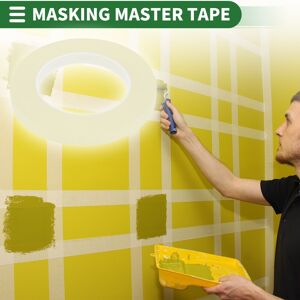 Unique Universal Painters Tape Masking Master Tape Easy Removal Crepe Paper 1 Pc 140U White 60.15 Yards x 0.47 Inches Unique Universal Painters Tape Masking Master Tape Easy Removal Crepe Paper 1 Pc 140U White 60.15 Yards x 0.47 Inches