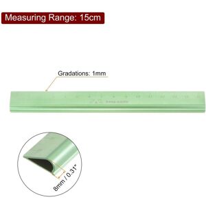 Unique Aluminum Hollow Scale Ruler Straight Ruler - Green Green Unique Aluminum Hollow Scale Ruler Straight Ruler - Green Green