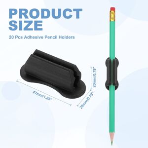 Unique Adhesive Pencil Holders for Desk, Universal Pencil Clip Silicone Pen Holder Office Desk Pen Organizer for Wall Clipboard - 47mm Black 47mm Unique Adhesive Pencil Holders for Desk, Universal Pencil Clip Silicone Pen Holder Office Desk Pen Organizer for Wall Clipboard - 47mm Black 47mm