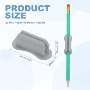 Unique Adhesive Pencil Holders for Desk, Universal Pencil Clip Silicone Pen Holder Office Desk Pen Organizer for Wall Clipboard - 47mm Gray 47mm Unique Adhesive Pencil Holders for Desk, Universal Pencil Clip Silicone Pen Holder Office Desk Pen Organizer for Wall Clipboard - 47mm Gray 47mm