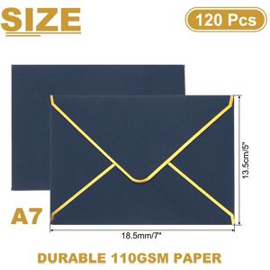 Unique Envelopes, Card V Flap Envelope Round Edge Valentine Envelopes with Gold Border for Card Invitations Dark Blue Unique Envelopes, Card V Flap Envelope Round Edge Valentine Envelopes with Gold Border for Card Invitations Dark Blue