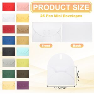Unique Mini Envelopes, 25 Pack Greeting Card Envelopes with Heart Clasp Red Ice White Unique Mini Envelopes, 25 Pack Greeting Card Envelopes with Heart Clasp Red Ice White