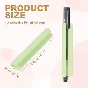 Unique Adhesive Pencil Holders, Universal Pencil Clip Silicone Pen Holder Office Pen Organizer for Desk Wall Clipboard Green 0.01 In. W X 0.01 In. H X 0.01 In. D Unique Adhesive Pencil Holders, Universal Pencil Clip Silicone Pen Holder Office Pen Organizer for Desk Wall Clipboard Green 0.01 In. W X 0.01 In. H X 0.01 In. D