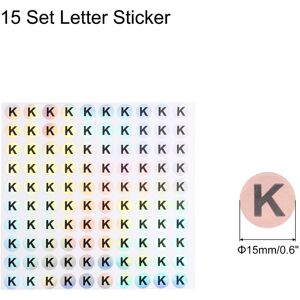 Unique Laser Capital Letter Stickers, Self-Adhesive Reflective Letter Stickers for Inventory, Storage, Organizing Alphabet K 5/8 Unique Laser Capital Letter Stickers, Self-Adhesive Reflective Letter Stickers for Inventory, Storage, Organizing Alphabet K 5/8